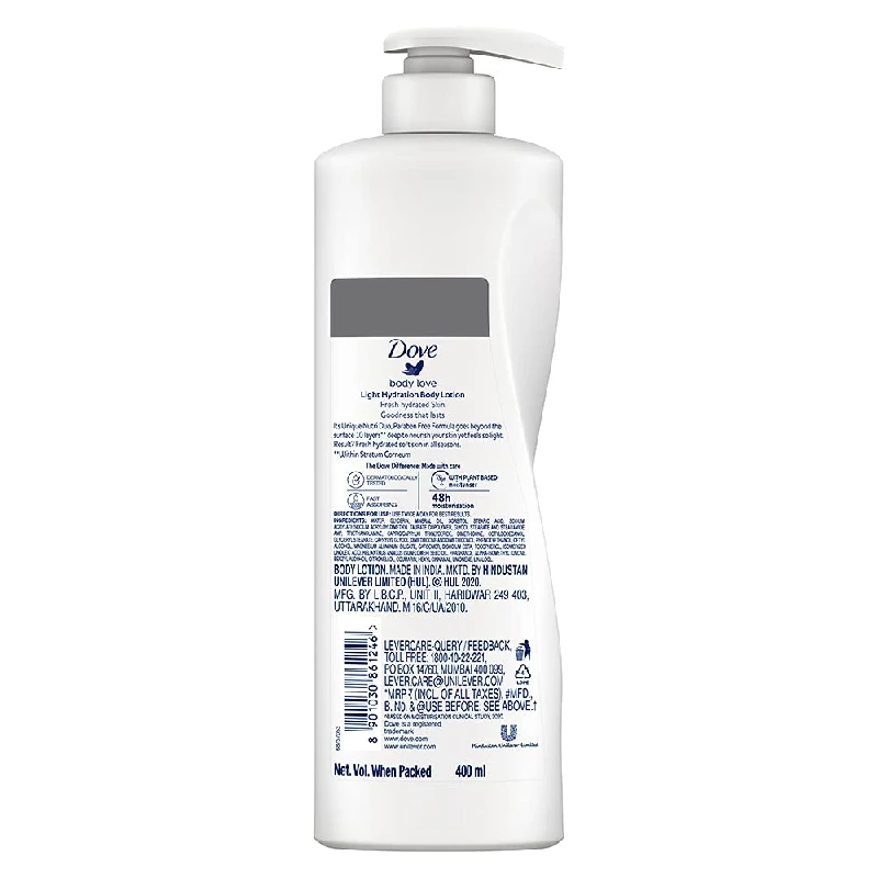 Dove Body Love Light Hydration Body Lotion For All Skin Types, 400 ml-2.webp